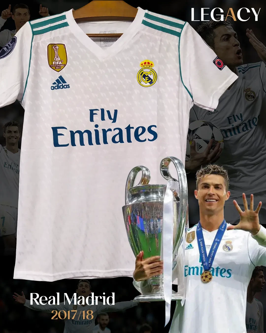 Real Madrid 2017/18 Home - Ronaldo