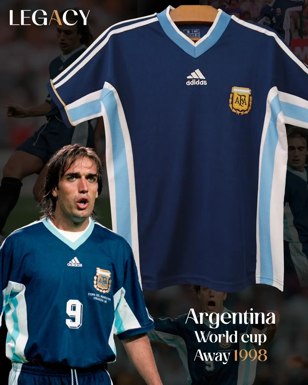 product image Argentina 1998 Away - Batistuta