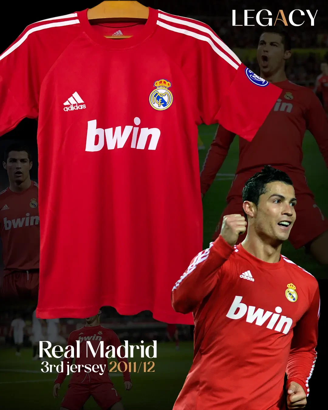 product image Real Madrid 2011/12 3rd jersey - Ronaldo